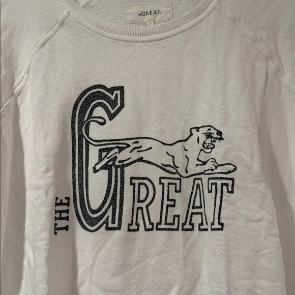 THE GREAT. Short sleeve sweatshirt - Picture 3 of 6